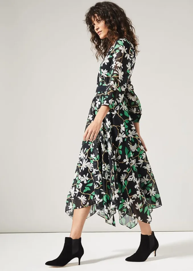 Phase Eight Dresses Magnolia Dress Navygreen 8211 Women