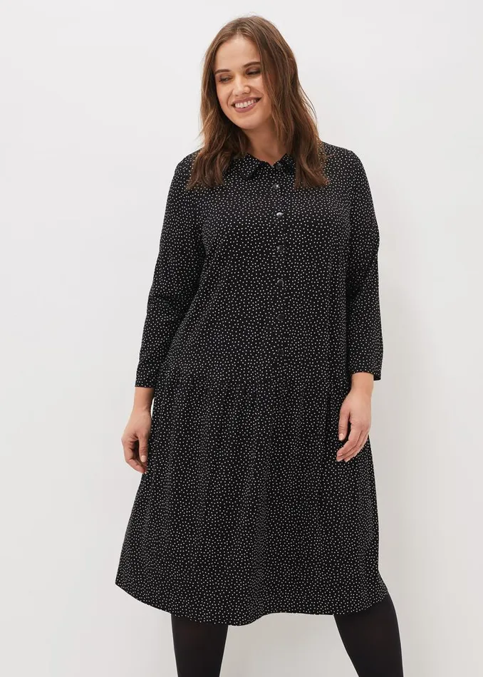 Phase Eight Dresses Mina Spot Jersey Dress Black 8211 Women