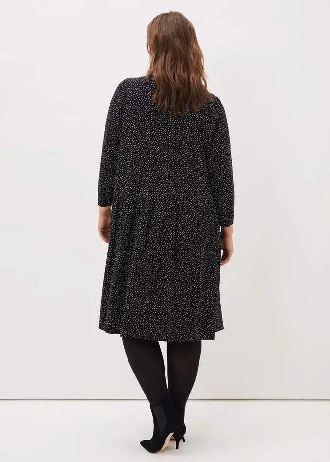 Phase Eight Dresses Mina Spot Jersey Dress Black 8211 Women