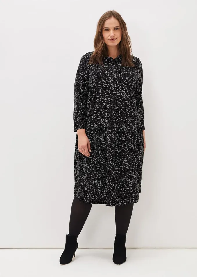 Phase Eight Dresses Mina Spot Jersey Dress Black 8211 Women