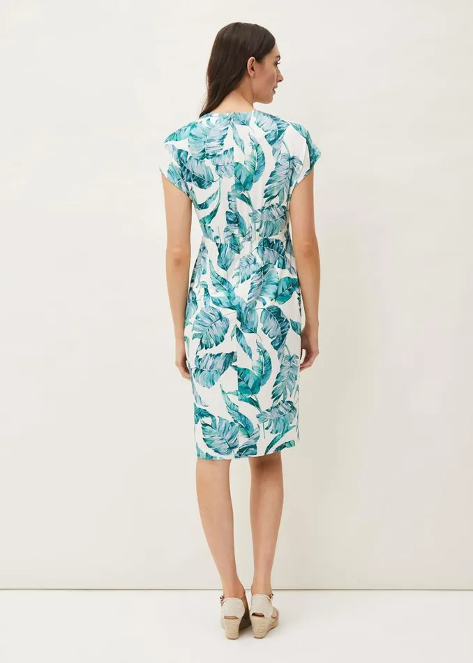 Phase Eight Dresses Palms Print Fitted Short Sleeved Jersey Dress Aquamarineecru 8211 Women Phase Eight Dresses Palms Print Fitted Short Sleeved Jersey Dress Aquamarineecru 8211 Women
