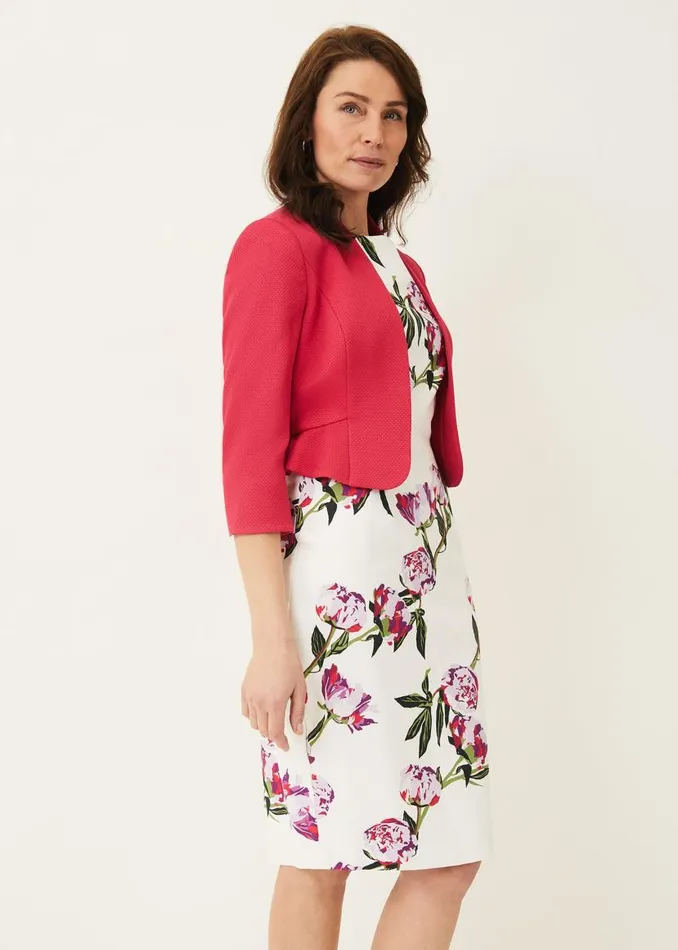 Phase Eight Dresses Rochella Peony Print Dress Ivorymulti 8211 Women