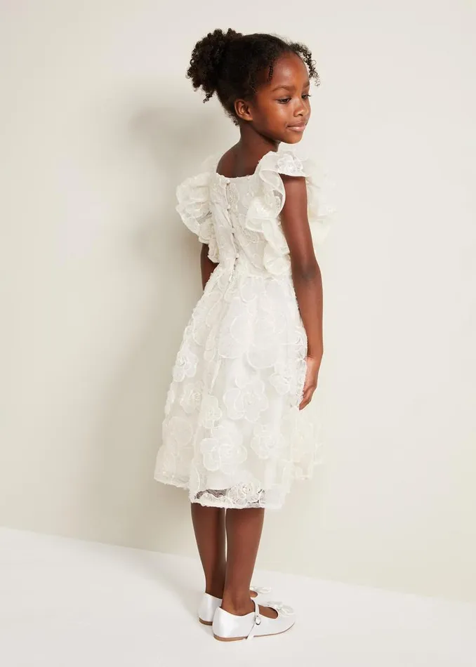Phase Eight Dresses Rosa Lace Applique Smock Dress Cream 8211 Women