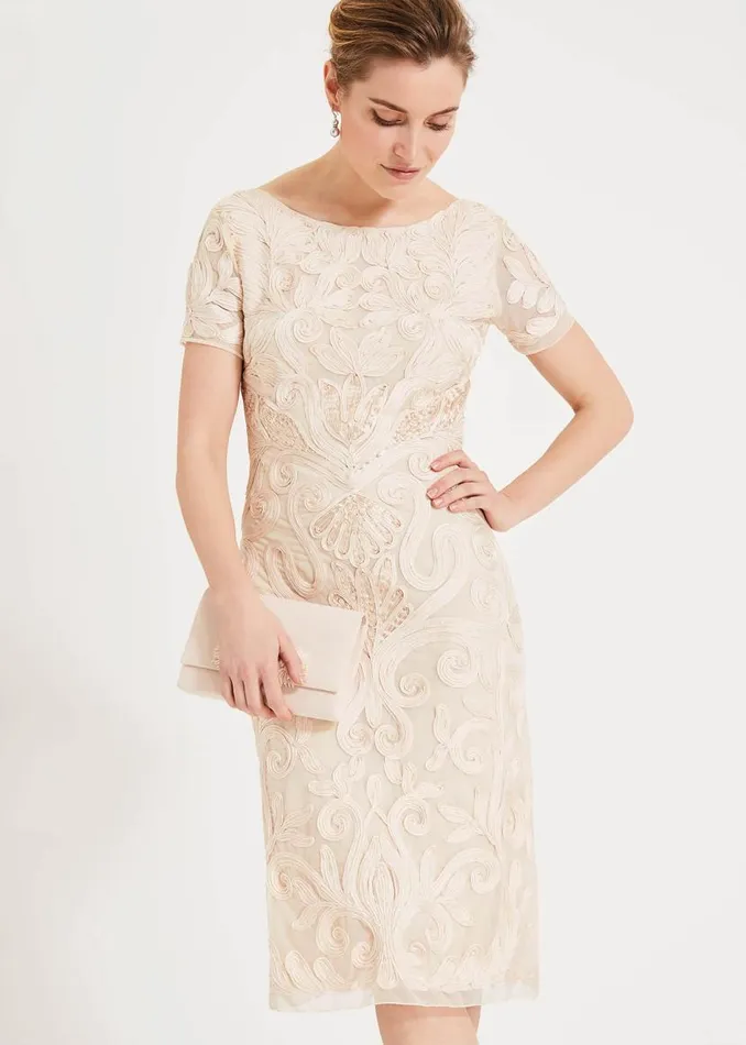 Phase Eight Dresses Rosalie Tapework Lace Dress Cream 8211 Women