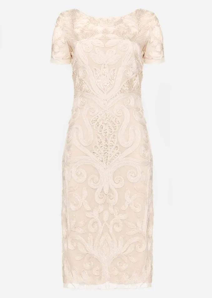 Phase Eight Dresses Rosalie Tapework Lace Dress Cream 8211 Women