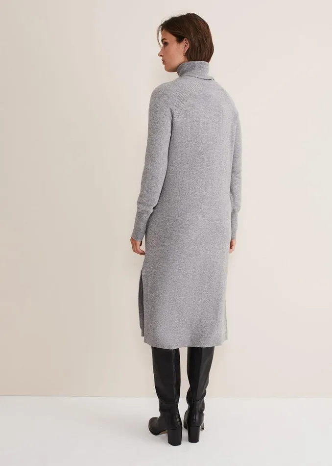 Phase Eight Dresses Seline Wool Cashmere Dress Mid Grey 8211 Women