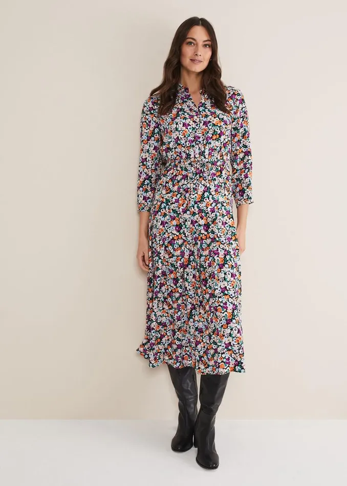 Phase Eight Dresses Tana Floral Midaxi Dress Multicoloured 8211 Women
