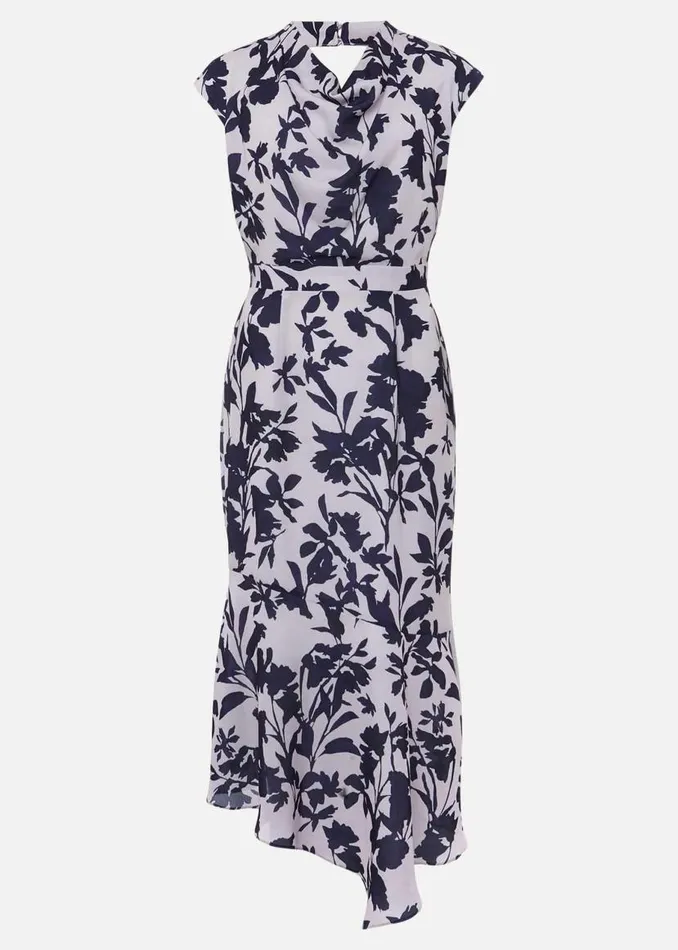 Phase Eight Dresses Willow Floral Cowl Neck Midi Dress Lattemulti 8211 Women Phase Eight Dresses Willow Floral Cowl Neck Midi Dress Lattemulti 8211 Women