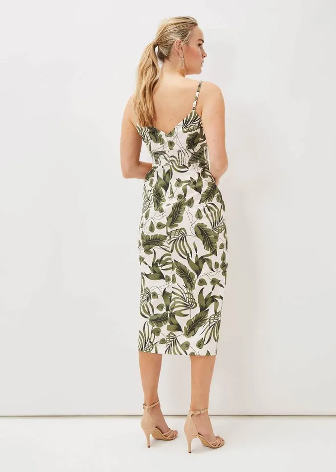 Phase Eight Dresses Yolanta Cotton Palm Print Midi Dress Ivorymulti 8211 Women Phase Eight Dresses Yolanta Cotton Palm Print Midi Dress Ivorymulti 8211 Women