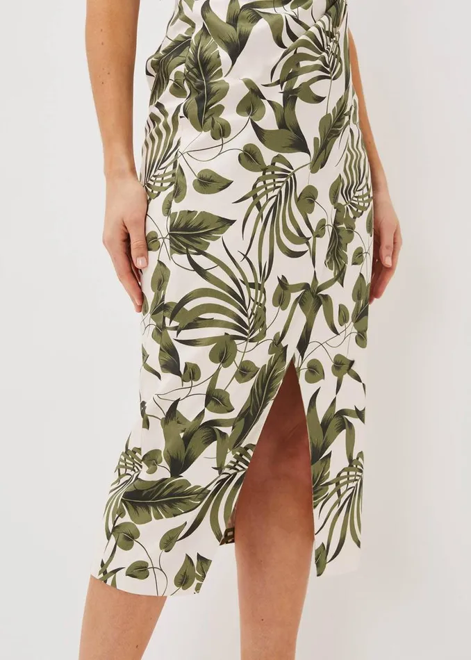 Phase Eight Dresses Yolanta Cotton Palm Print Midi Dress Ivorymulti 8211 Women Phase Eight Dresses Yolanta Cotton Palm Print Midi Dress Ivorymulti 8211 Women