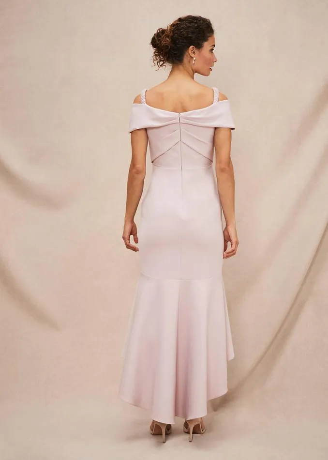Phase Eight Dresses Zaya Off Shoulder Maxi Dress Antique Rose 8211 Women