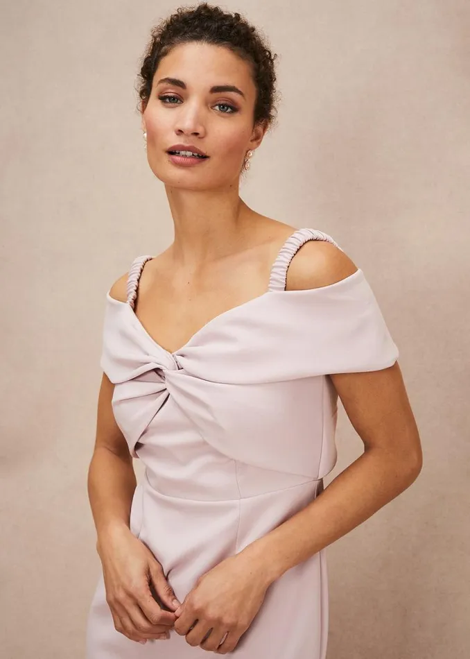 Phase Eight Dresses Zaya Off Shoulder Maxi Dress Antique Rose 8211 Women
