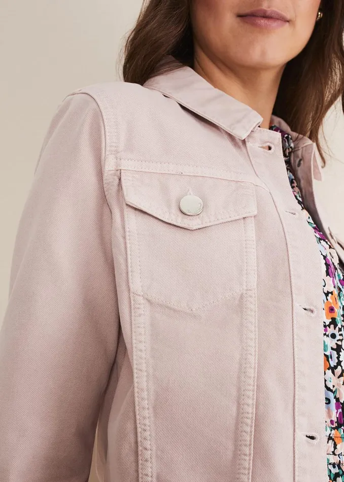 Phase Eight Jackets Caitlin Denim Jacket Frosted Heather 8211 Women