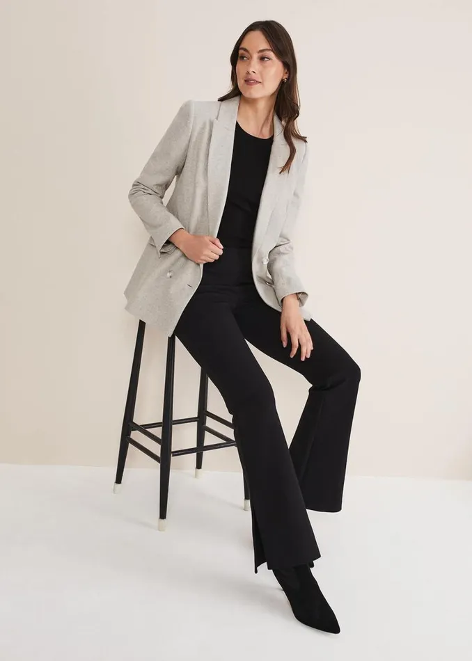 Phase Eight Jackets Drew Wool Blazer Greyneutral 8211 Women