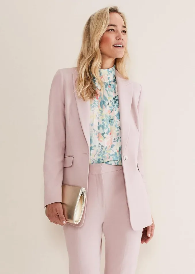 Phase Eight Jackets Eira Fitted Blazer Soft Pink 8211 Women
