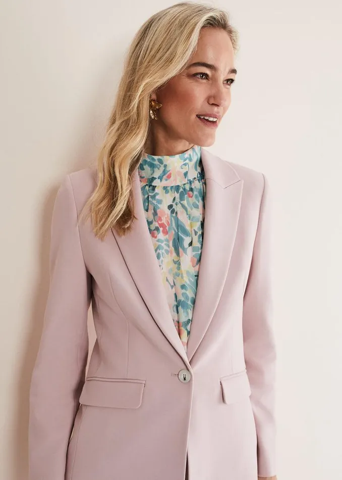 Phase Eight Jackets Eira Fitted Blazer Soft Pink 8211 Women