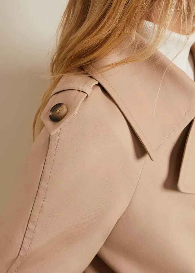 Phase Eight Jackets Lola Camel Cropped Trench Jacket Camel 8211 Women