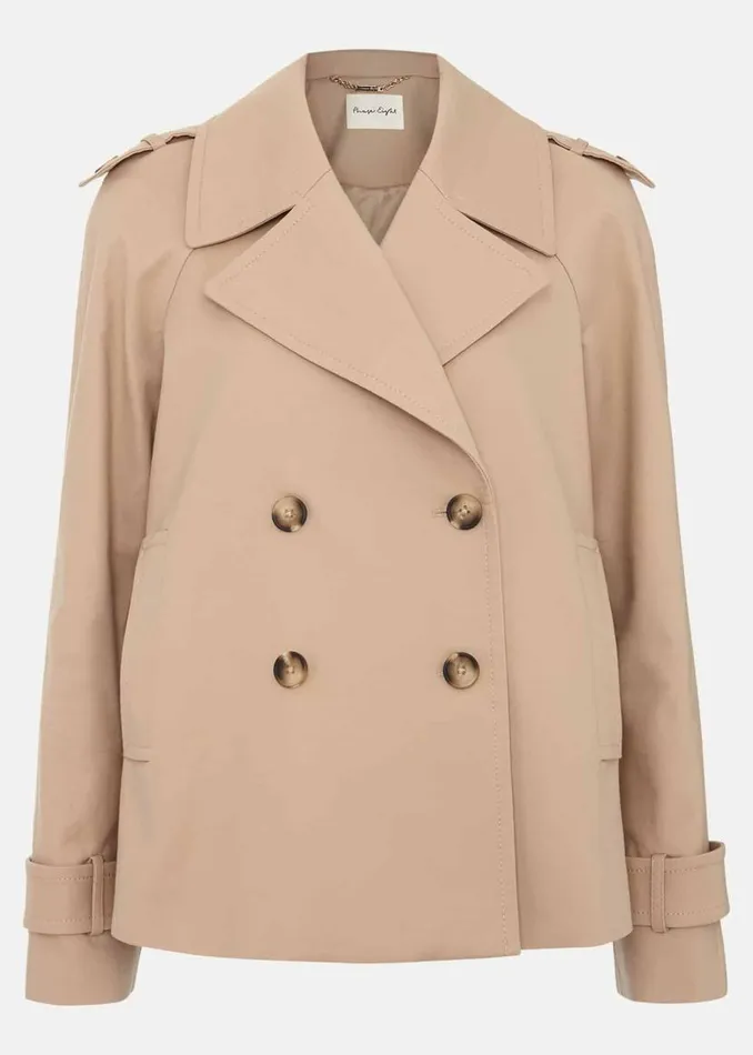 Phase Eight Jackets Lola Camel Cropped Trench Jacket Camel 8211 Women