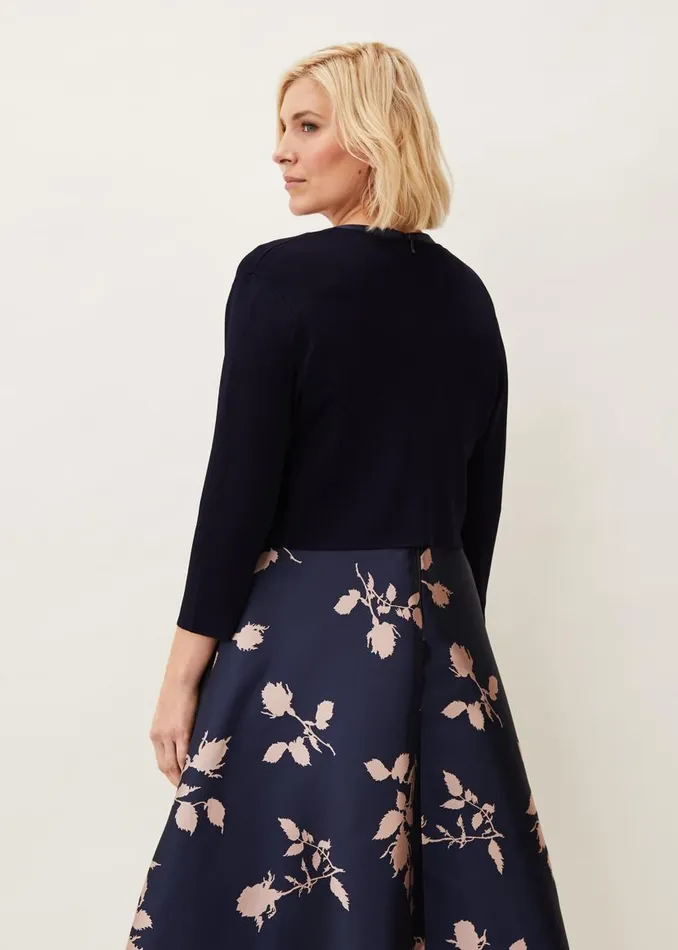 Phase Eight Jackets Salma Lightweight Knitted Jacket Navy 8211 Women
