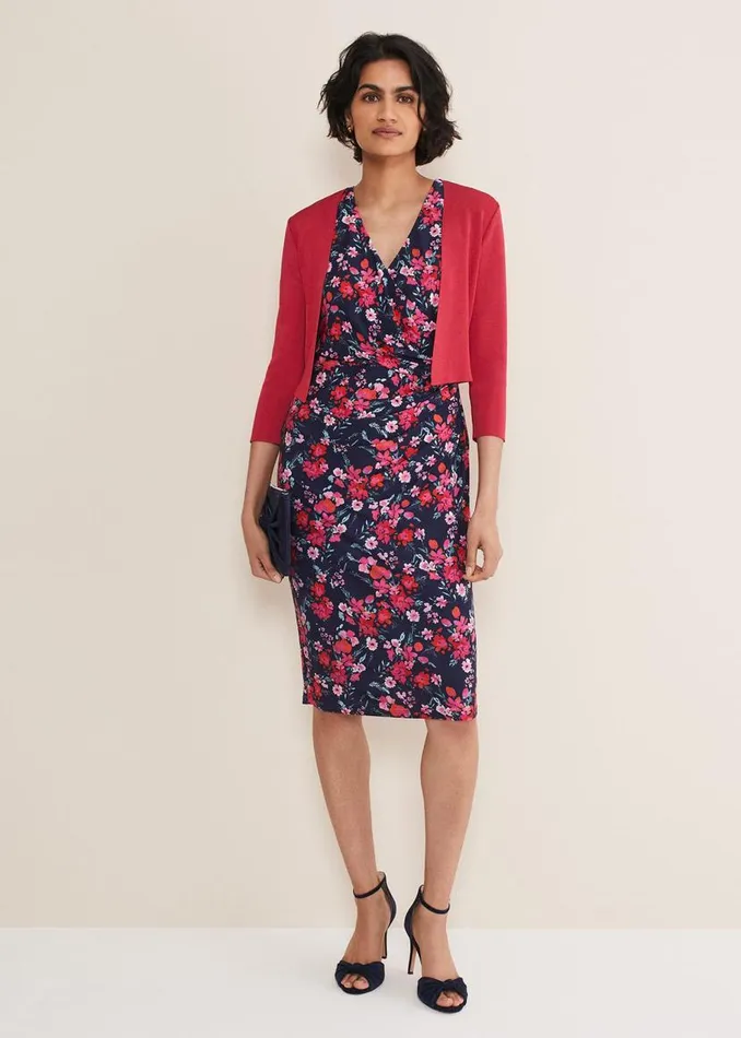 Phase Eight Jackets Salma Lightweight Knitted Jacket Raspberry 8211 Women