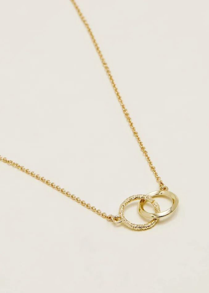 Phase Eight Jewellery Gold Circle Necklace Gold 8211 Women