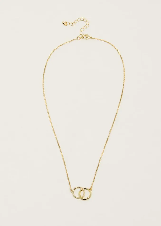 Phase Eight Jewellery Gold Circle Necklace Gold 8211 Women