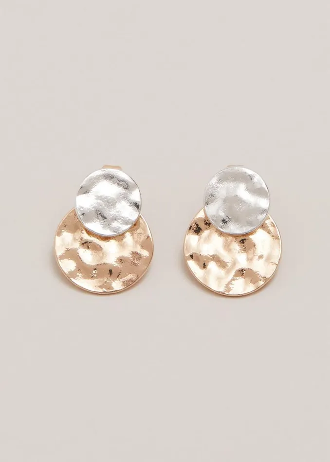 Phase Eight Jewellery Mixed Metal Disc Earring Multicoloured 8211 Women