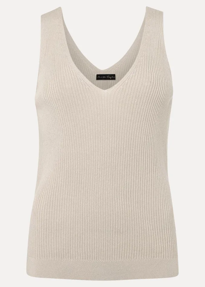Phase Eight Knitwear Caryl Ribbed Vest Top Stone 8211 Women