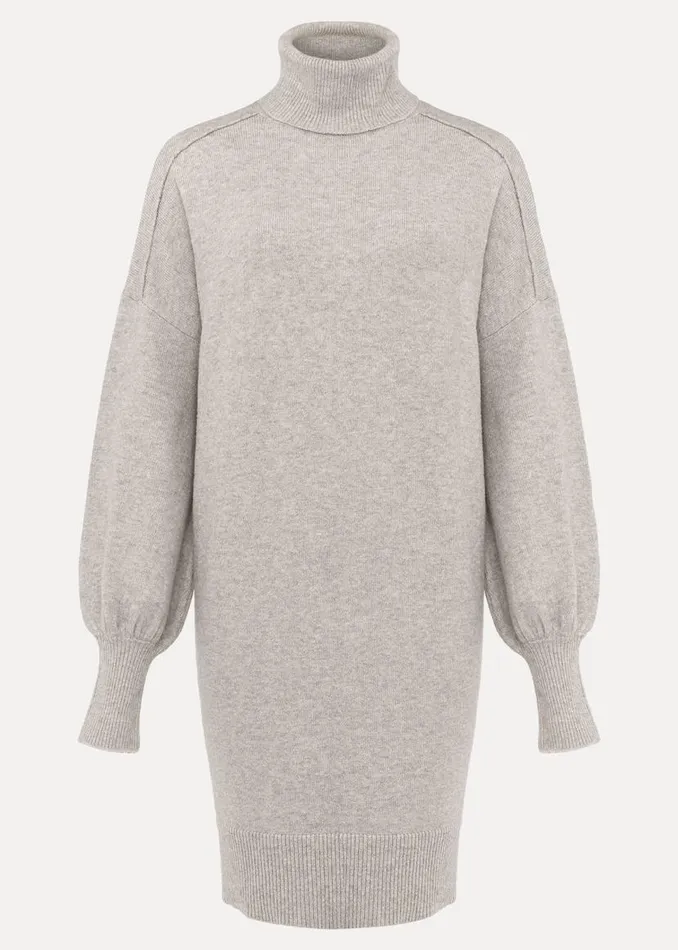 Phase Eight Knitwear Eveleen Knit Dress Pale Grey 8211 Women