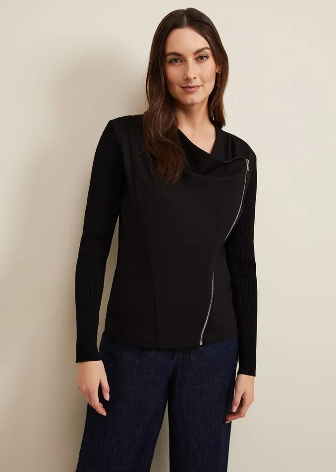 Phase Eight Knitwear Frankie Knit Jacket Black 8211 Women