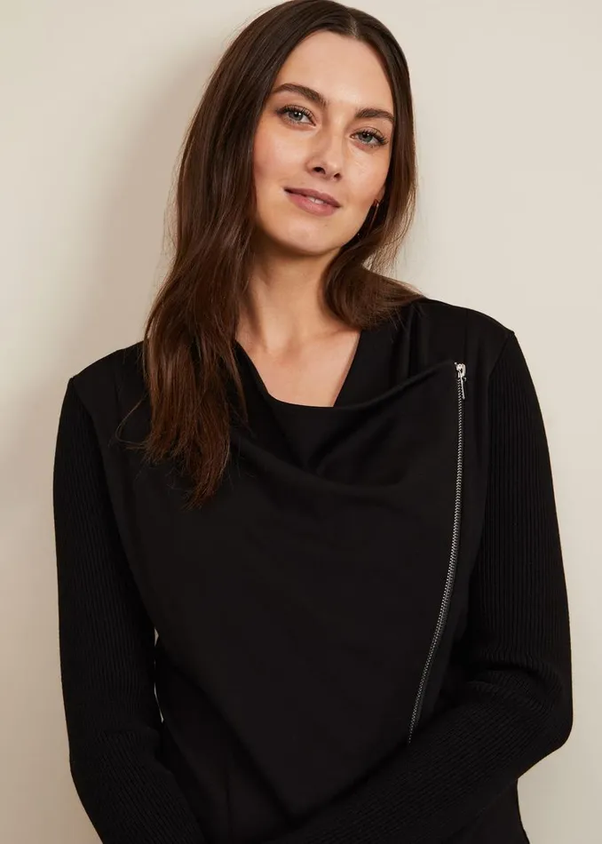Phase Eight Knitwear Frankie Knit Jacket Black 8211 Women