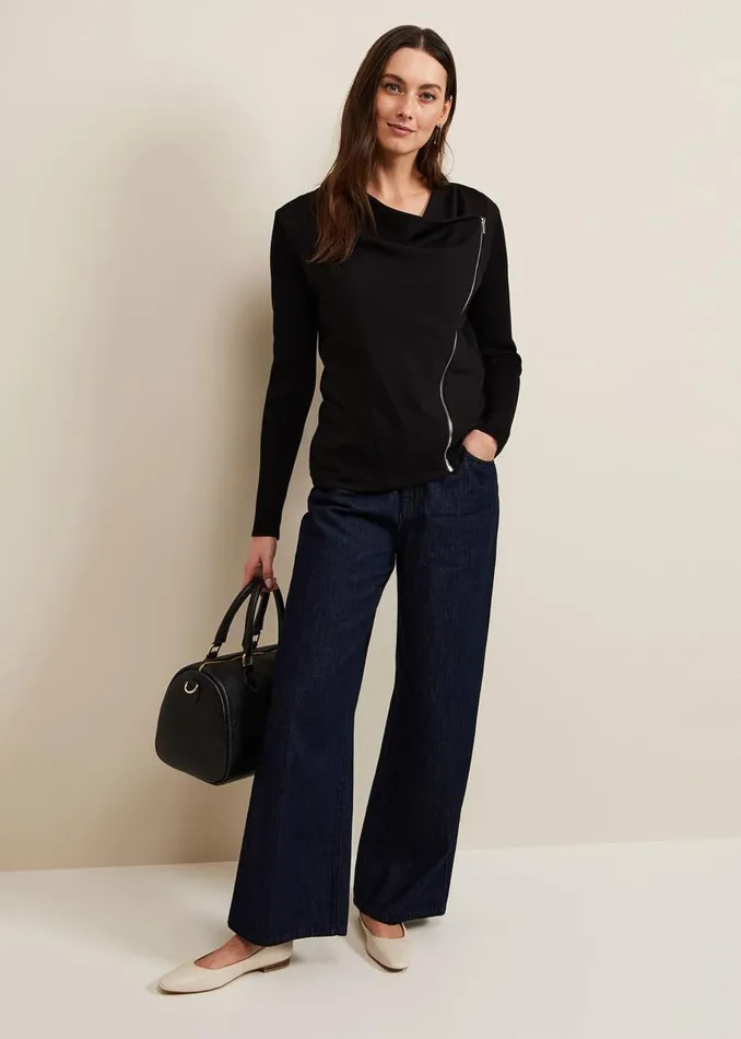 Phase Eight Knitwear Frankie Knit Jacket Black 8211 Women