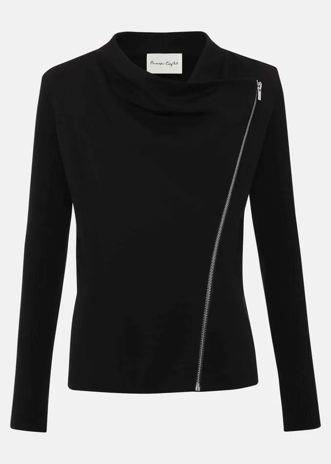 Phase Eight Knitwear Frankie Knit Jacket Black 8211 Women