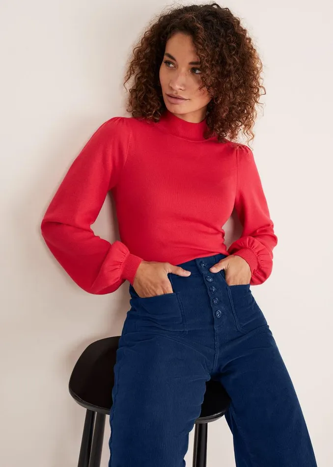 Phase Eight Knitwear Gemma Balloon Sleeve Fine Knit Jumper Hot Pink 8211 Women Phase Eight Knitwear Gemma Balloon Sleeve Fine Knit Jumper Hot Pink 8211 Women