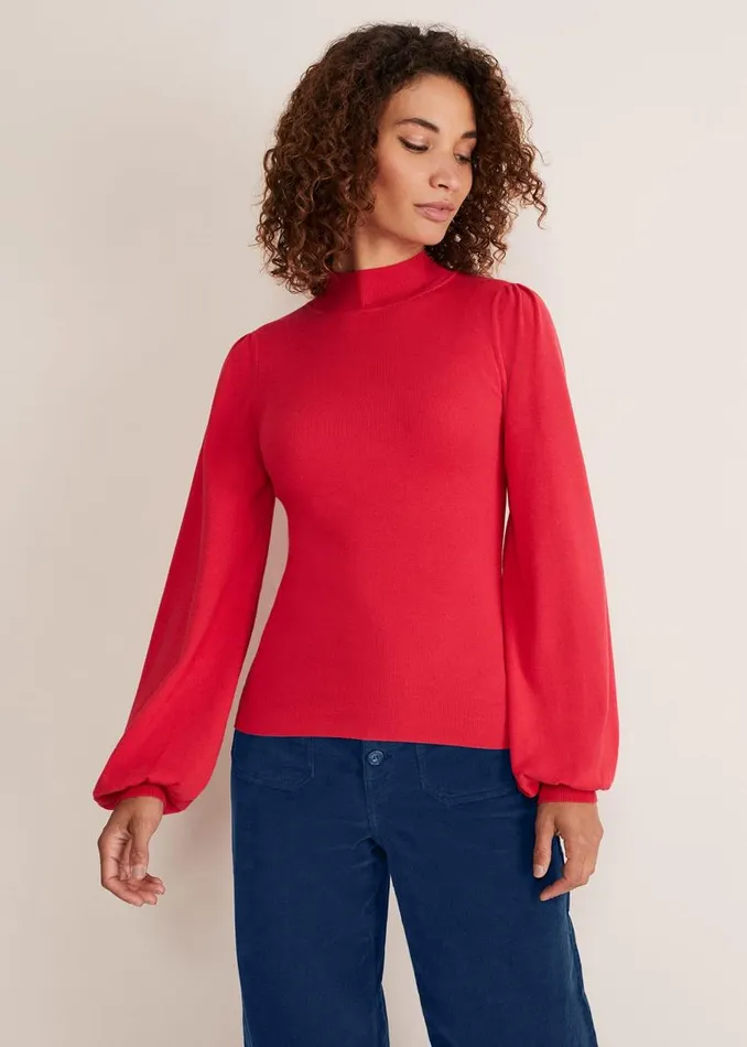 Phase Eight Knitwear Gemma Balloon Sleeve Fine Knit Jumper Hot Pink 8211 Women Phase Eight Knitwear Gemma Balloon Sleeve Fine Knit Jumper Hot Pink 8211 Women