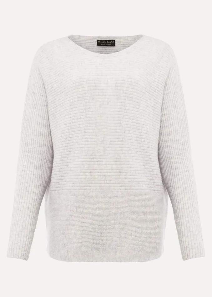 Phase Eight Knitwear Isabella Ripple Wool Cashmere Jumper Mist Grey 8211 Women Phase Eight Knitwear Isabella Ripple Wool Cashmere Jumper Mist Grey 8211 Women