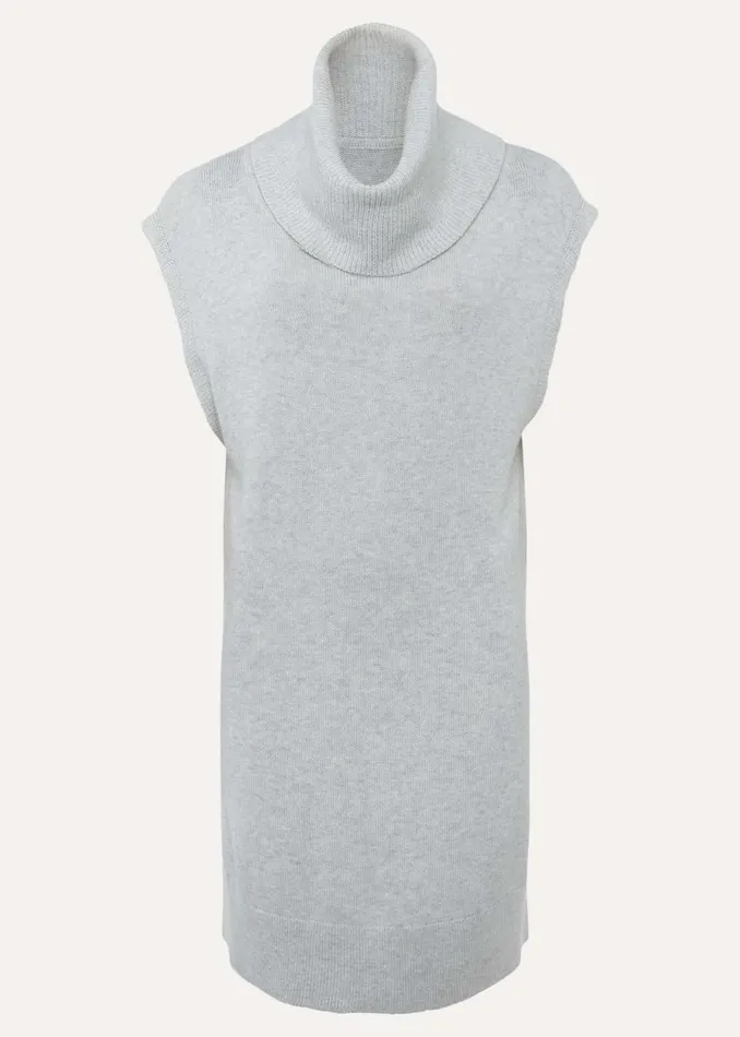 Phase Eight Knitwear Kysa Knitted Sleeveless Tunic Silver Grey 8211 Women