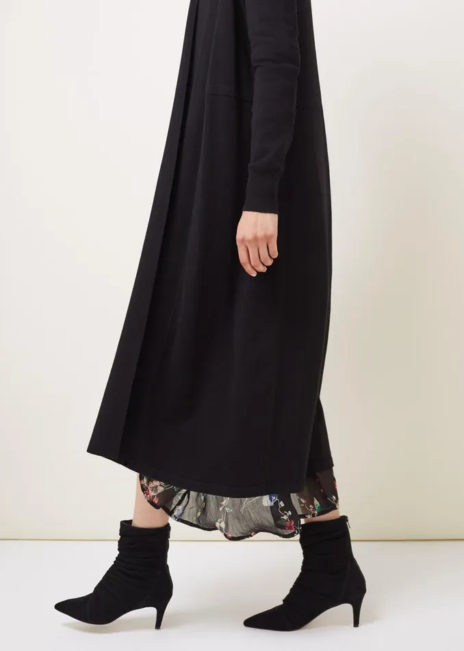 Phase Eight Knitwear Lili Fine Knit Maxi Cardigan Black 8211 Women