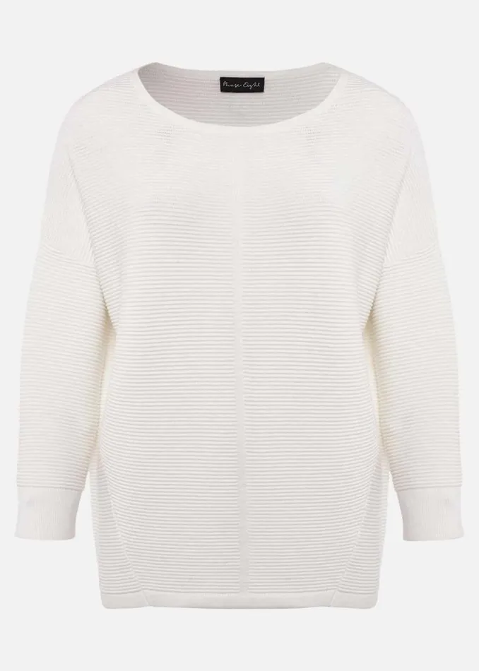 Phase Eight Knitwear Nellie Ripple Knitted Jumper Ivory 8211 Women