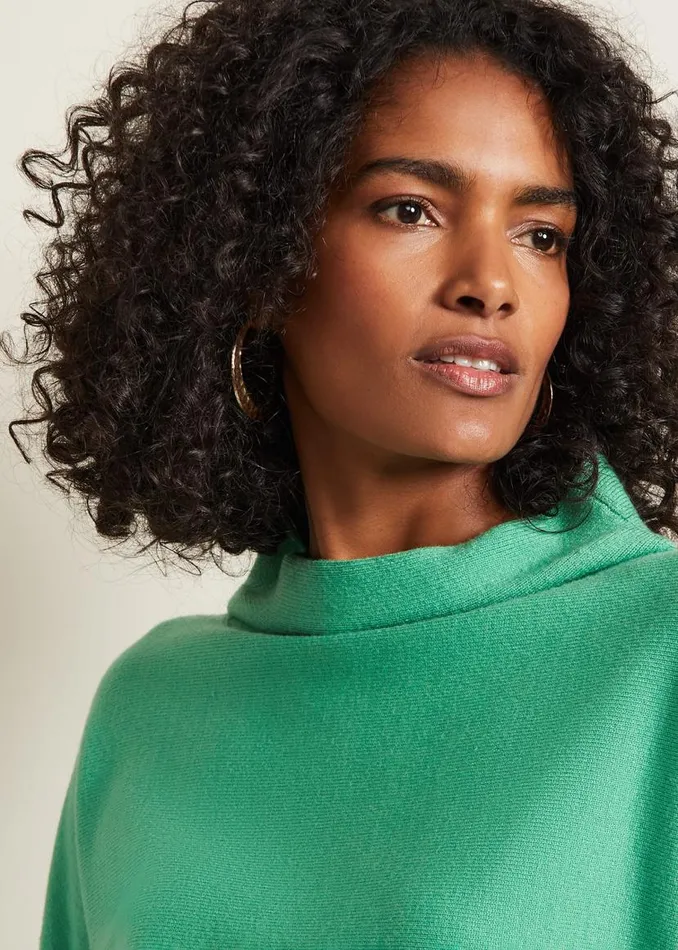 Phase Eight Knitwear Salima Funnel Jumper Green 8211 Women