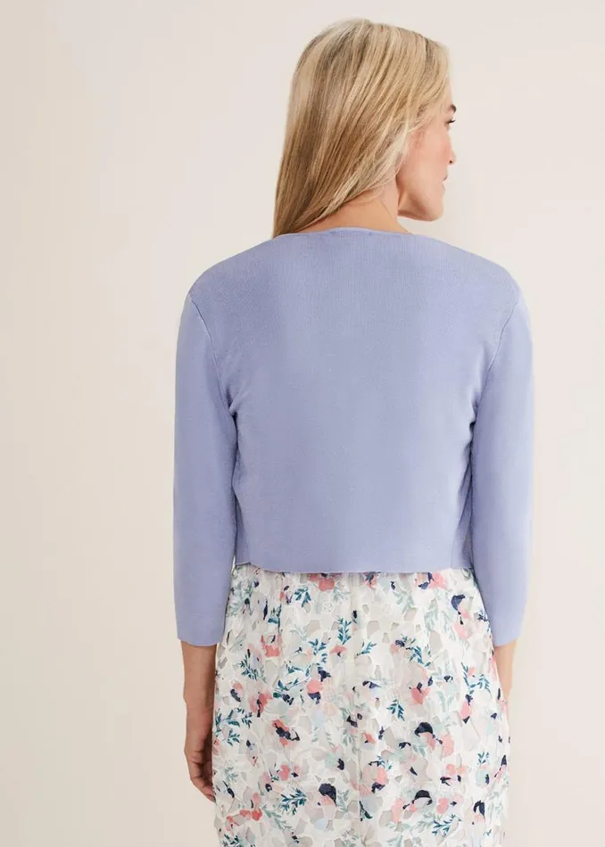 Phase Eight Knitwear Salma Lightweight Knitted Jacket Cornflower 8211 Women