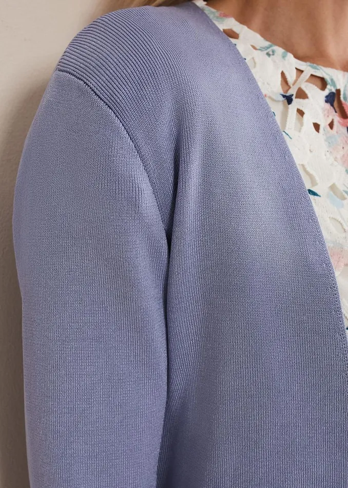 Phase Eight Knitwear Salma Lightweight Knitted Jacket Cornflower 8211 Women