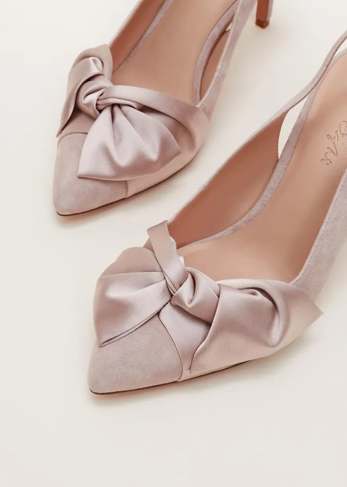 Phase Eight Occasion Shoes Twist Front Slingback Shoe Latte 8211 Women