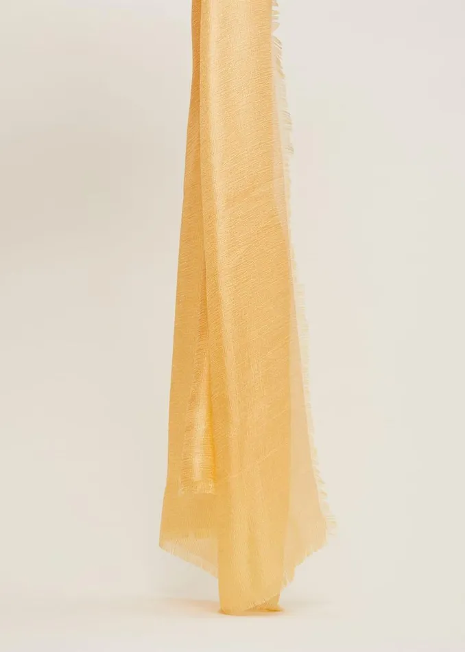Phase Eight Scarves Verity Occasion Scarf Pale Yellow 8211 Women