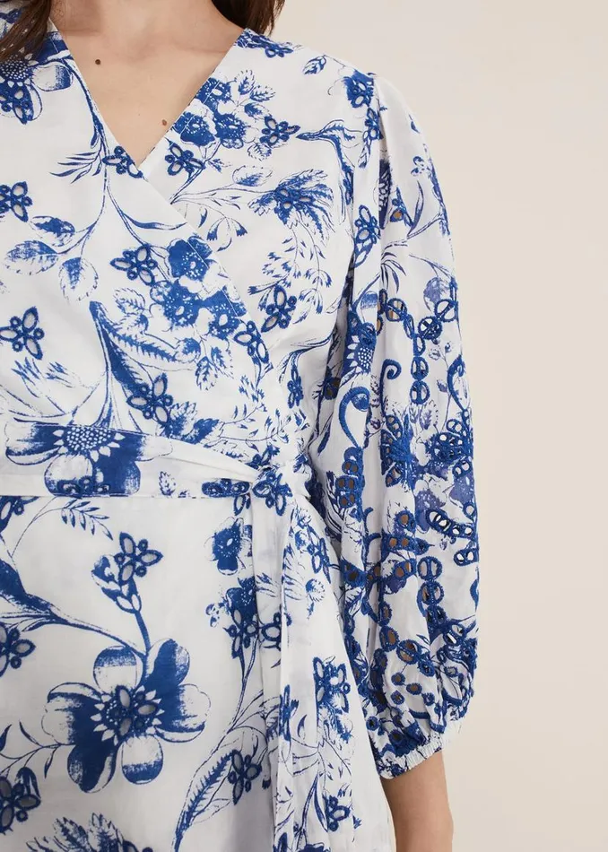 Phase Eight Shirts and Blouses Alice Embroidered Blouse Bluewhite 8211 Women Phase Eight Shirts and Blouses Alice Embroidered Blouse Bluewhite 8211 Women