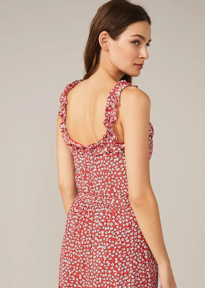 Phase Eight Shirts and Blouses Callista Ditsy Floral Frill Cami Blouse Redwhite 8211 Women Phase Eight Shirts and Blouses Callista Ditsy Floral Frill Cami Blouse Redwhite 8211 Women
