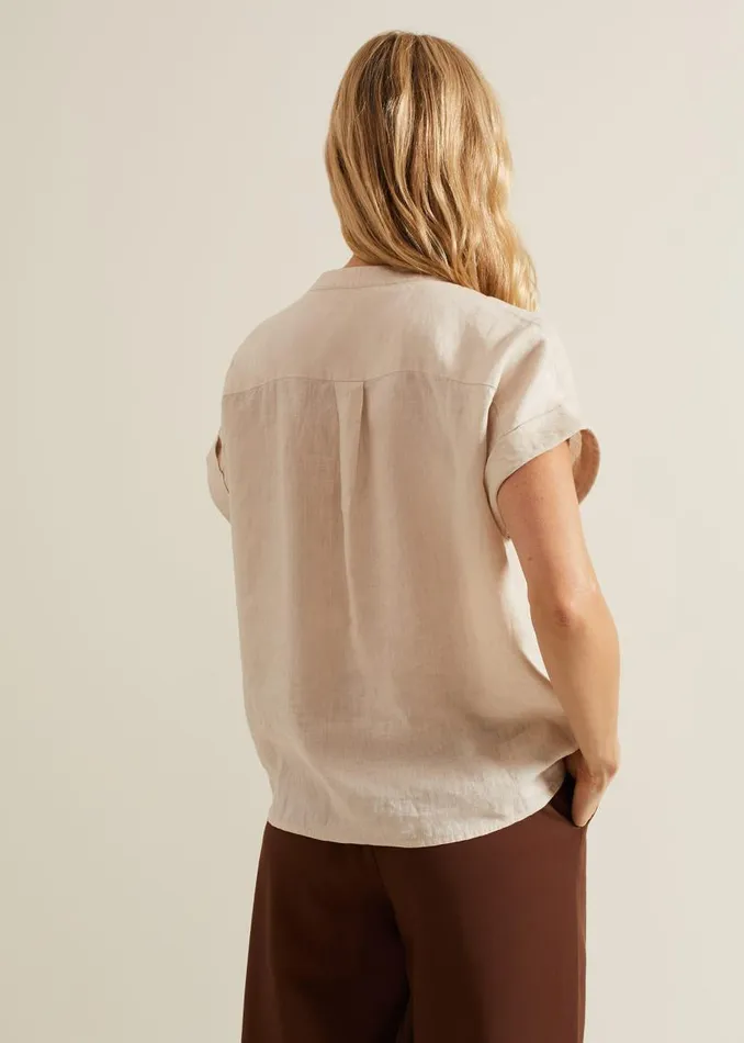 Phase Eight Shirts and Blouses Kelsie Button Through Linen Shirt Neutral 8211 Women Phase Eight Shirts and Blouses Kelsie Button Through Linen Shirt Neutral 8211 Women