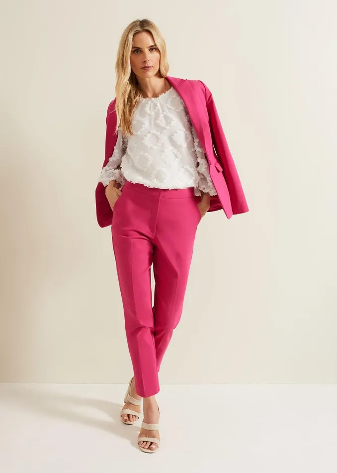 Phase Eight Shirts and Blouses Shayla Textured Blouse White 8211 Women