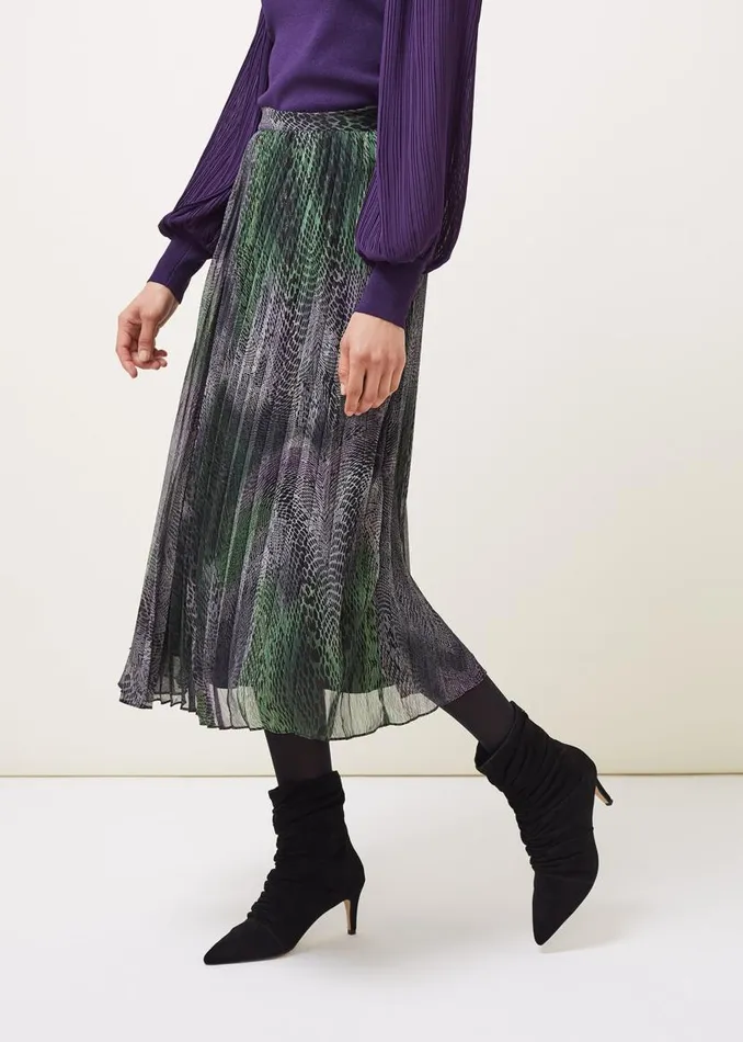Phase Eight Skirts Camina Snake Print Pleated Maxi Skirt Blackmulti 8211 Women Phase Eight Skirts Camina Snake Print Pleated Maxi Skirt Blackmulti 8211 Women