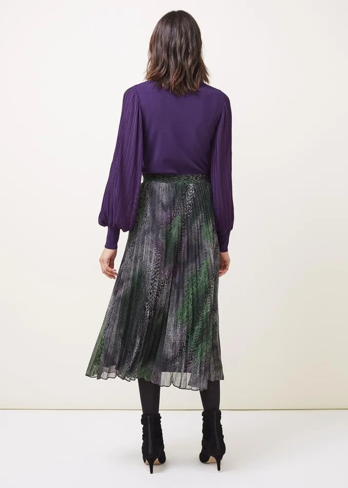 Phase Eight Skirts Camina Snake Print Pleated Maxi Skirt Blackmulti 8211 Women Phase Eight Skirts Camina Snake Print Pleated Maxi Skirt Blackmulti 8211 Women